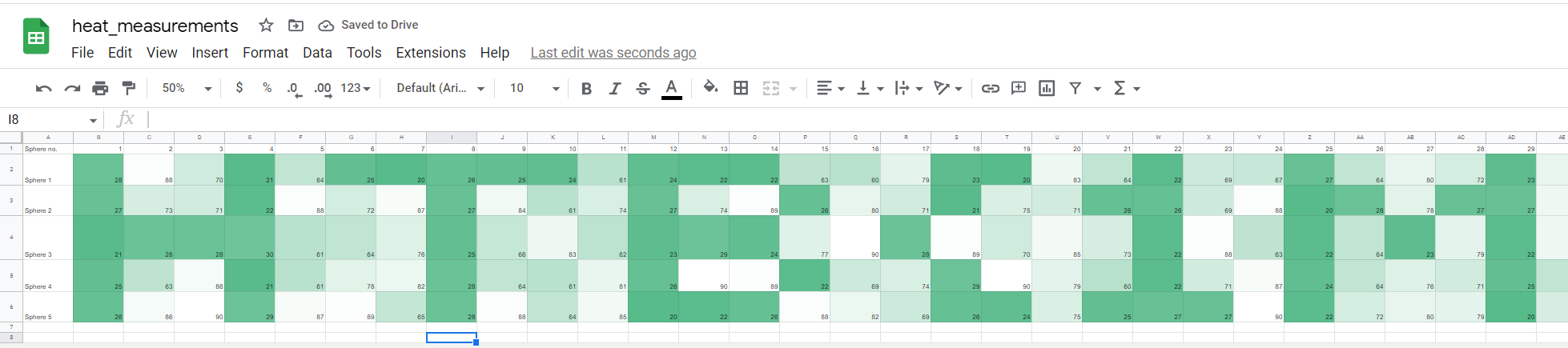 Google Sheets Screenshot